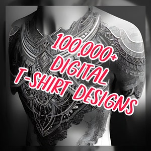 Editable tshirt Design Bundle of 100,000+ items,Print on Demand Shirt Designs in Various Formats,Digital Collection