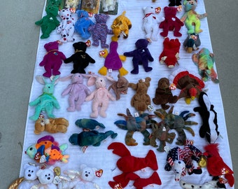 All rare mint condition beanie baby collection