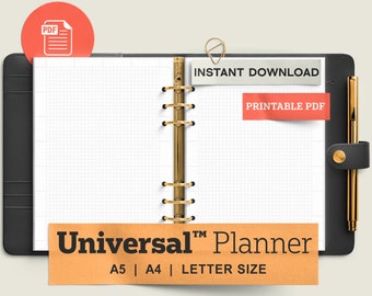 Hobonichi Style Grid Planner - Etsy