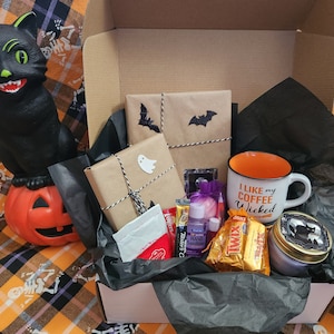 Halloween Blind Date with a Book Box, Surprise, Gift, Mystery, Horror, Thriller, Care Package, Mug, Spooky, Fall