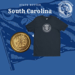 South Carolina Civil War State &quot;Button&quot; T-Shirt