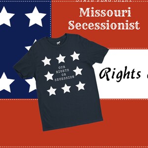 Missouri Secession Flag/Missouri State Guard T-Shirt