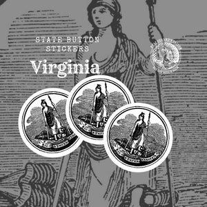 Virginia State Seal Stickers