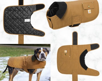 Dog Coat Carhartt Dog Chore Coat Custom Embroidered Etsy Canada