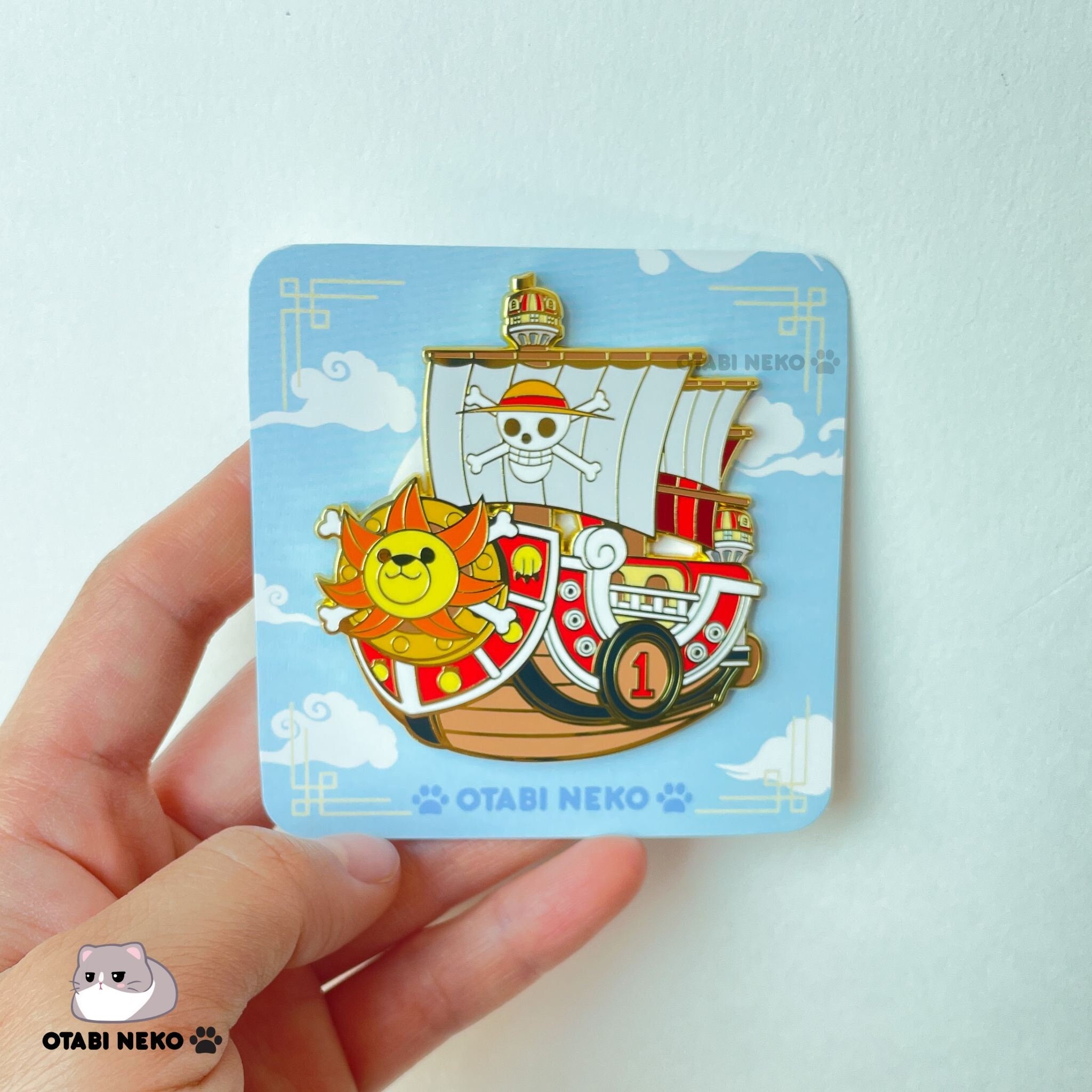 Thousand Sunny Enamel Pin, Pirate Anime Pin, Sunny Enamel Pin