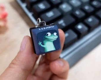 Lizard Lizard Lizard Keycap Keychains