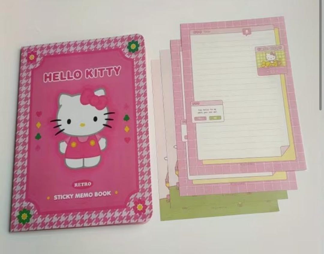 Hello Kitty Sheet Note Hello Kitty Notebook, Hello Kitty Sticky Notes, Hello Kitty Notebook ...