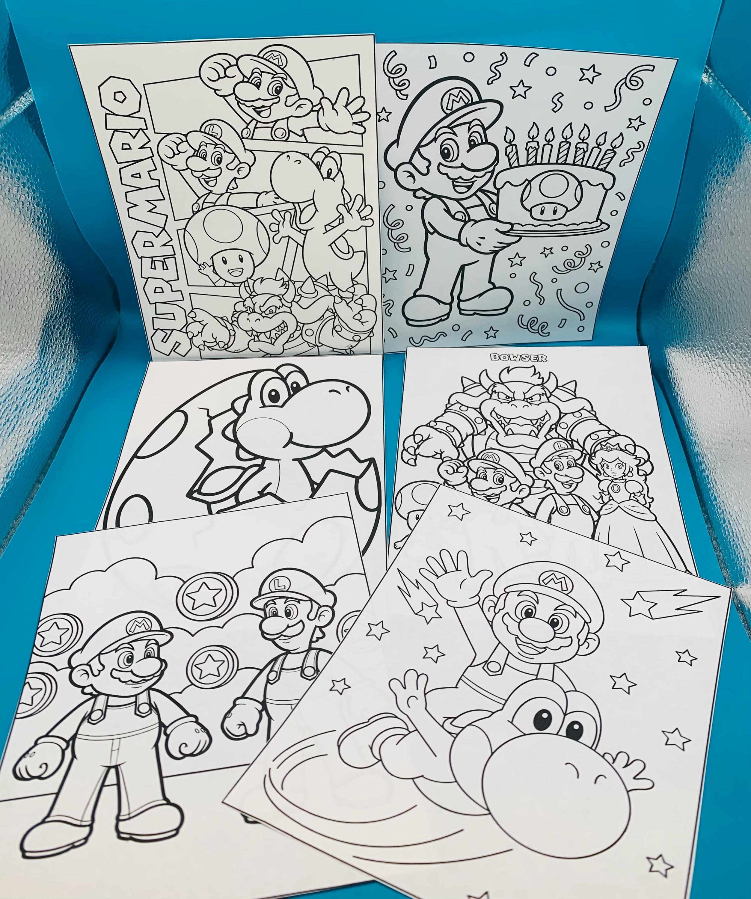 Mario Colorforms Super Mario Coloring Kits, Super Mario Party Favors, Super Mario ...