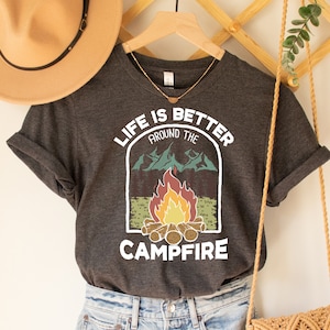Camping Shirt Camfire Shirt Road Trip Shirt Summer Vacation Shirt Traveling Family Camping