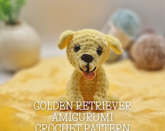 Make Your Own Crochet Dog - Golden Retriever Amigurumi Pattern. Downloadable PDF