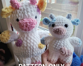 Faites votre propre vache au crochet - Motif amigurumi de grosse vache. Patron au crochet, PDF téléchargeable