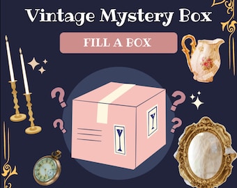 Vintage Decor Mystery Box, Vintage Home Decor Mystery Box, Vintage Mystery Box, Vintage Surprise Box,Mystery Box Vintage,Mystery Vintage Box