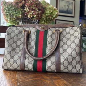 Gucci Boston Bag Brown - Etsy