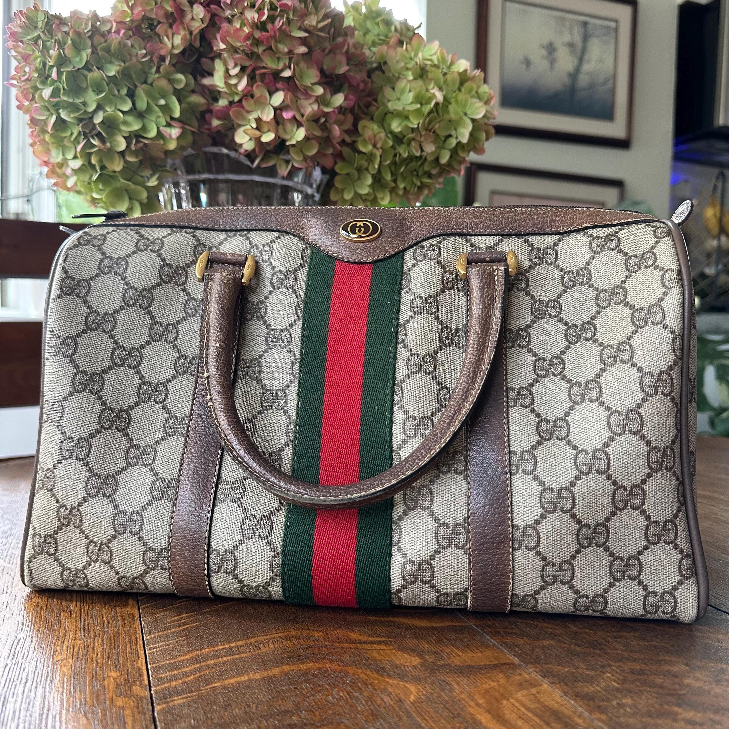 Vintage Gucci Boston Bag - Etsy