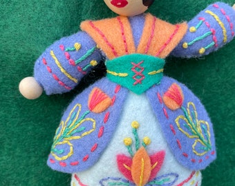 12 Days of Christmas handmade wool ornaments
