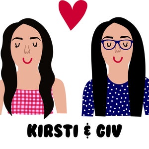 Valentines custom made cartoon print | couple cartoon | dog cartoon | home made