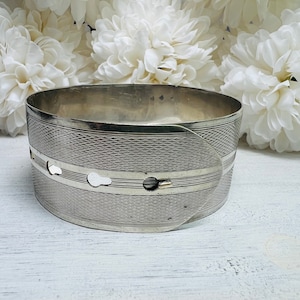 Vintage Charles Horner Silber Armreif Manschette Schnalle 1944 British Hallmarks
