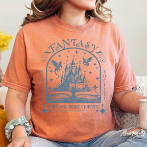 Fantasy Readers Society Shirt, Bookish Shirt for Romance Readers, Vintage Reading Shirt for Women, Gift for Book Lovers, Bookish Gift