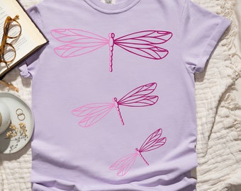 Dragonfly tshirt design, Dragonfly shirt, Nature Inspired shirt, Cottage Core Shirt, Fairycore Shirt, Animal Lover shirt, Gift For Her