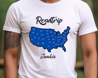Reizen roadtrip vakantie T-shirt familie-uitje reizen avontuur shirt cadeau voor reisliefhebber leuk familie vakantie T-shirt Amerikaanse roadtrip T-shirt