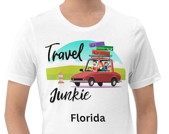 Camisa de vacaciones de viaje, escapada familiar, camiseta de aventura, regalo para amantes de los viajes, vacaciones divertidas, viaje por carretera, camiseta de avión, camiseta de viaje de Florida