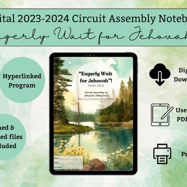 JW 2023-2024 Circuit Assembly Digital Notebook | Eagerly Wait for Jehovah!
