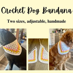 Gehaakte hondenbandana! Twee maten