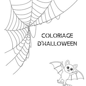 Halloween Coloring Book, 10 Coloring Pages for Kids, PDF