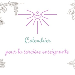 PDF Calendar for the Modern Witch, Printable Planner, Printable Organization