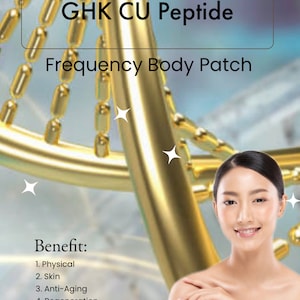 Kupfer-Peptid (GHK- CU) Stammzell Pro Collagen Anti-Aging, Quantenfeld Scalar aufgeprägte Frequenz PhototherPay 15 Körperpatches