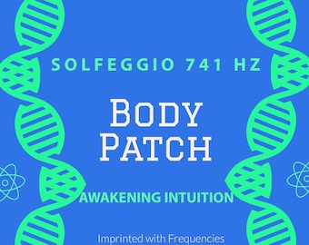 Solfeggio 741 frequency Awakening Intution quantum scalar frequency wearable  personalized unquie gift Body Patch, 15 body patches