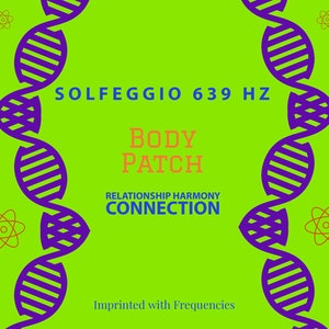 Solfeggio 639 frequency pure  scalar frequency Body Patch, connecting relationships charge water 15  patches