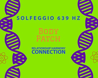 Solfeggio 639 frequency pure  scalar frequency Body Patch, connecting relationships charge water 15  patches