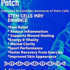 Stem Cell GHK CU Scalar Imprinting affirming light life wave 15 body patches affirm your better you Affirm your health NOW image 2