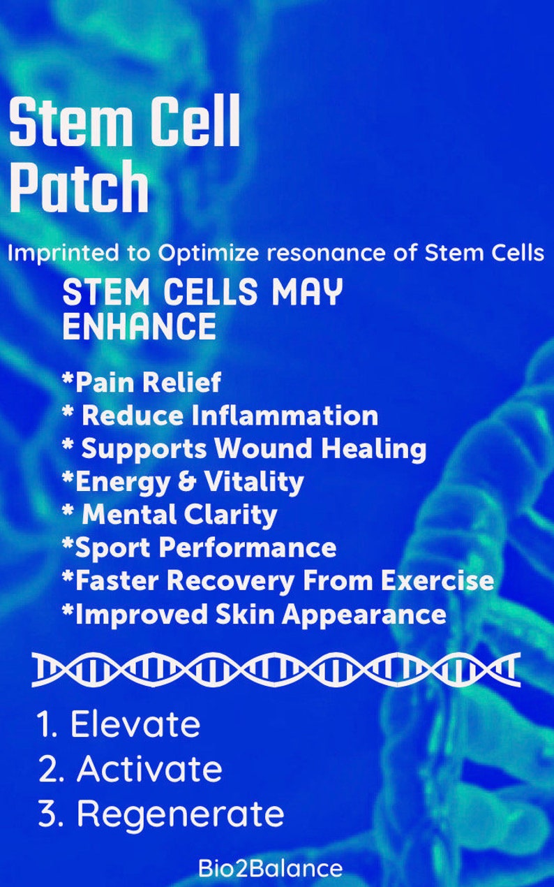 Stem Cell GHK CU Scalar Imprinting affirming light life wave 15 body patches affirm your better you Affirm your health NOW image 2