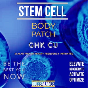Stem Cell GHK CU Scalar Imprinting affirming light life wave 15 body patches affirm your better you Affirm your health NOW image 1