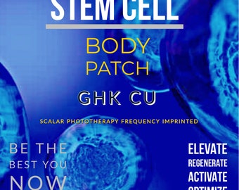 Stem Cell GHK CU Scalar Imprinting affirming light life wave 15 body patches affirm your better you!! Affirm your health NOW