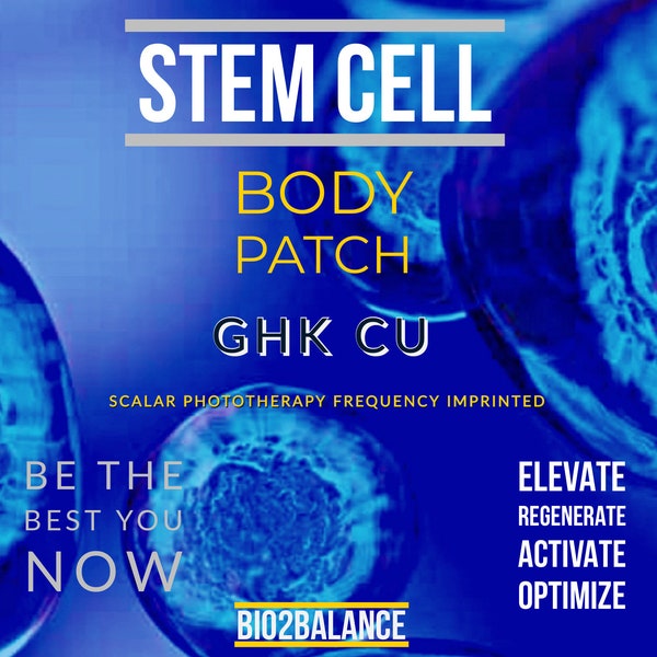 Stem Cell GHK CU Scalar Imprinting affirming light life wave 15 body patches affirm your better you!! Affirm your health NOW