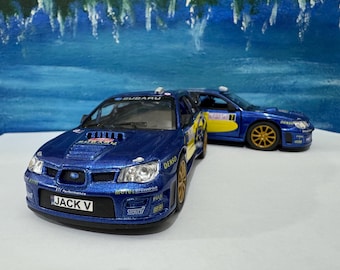 Subaru Impreza Toy Car Model, Custom Name Plate Gift for Boy, Girl, Dad, Mom, Birthday Present with Sleeves, Exceptional Detail Gift