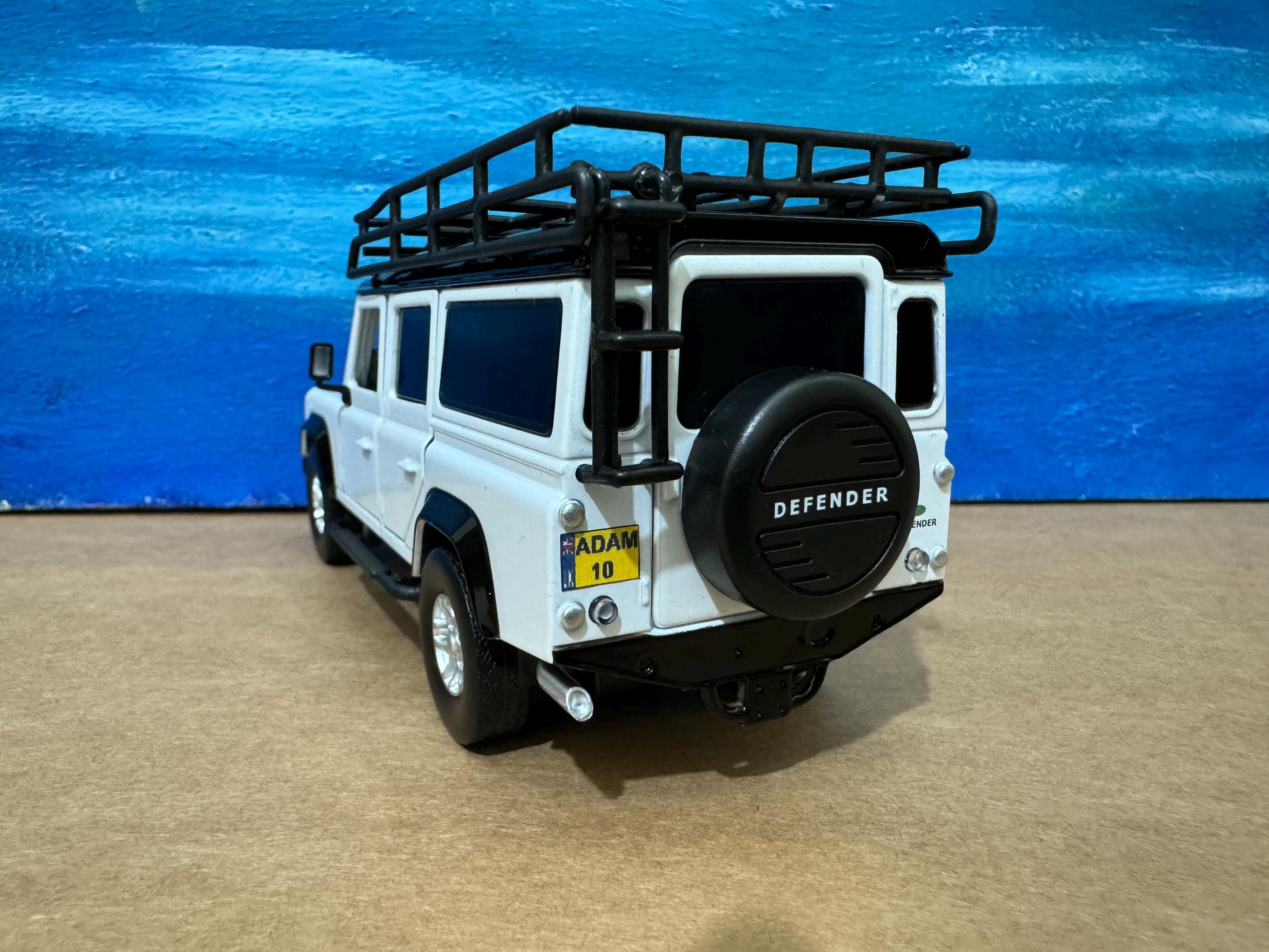 Land Rover Defender Diecast Model Car With Personalised Plates | 1:32 ...