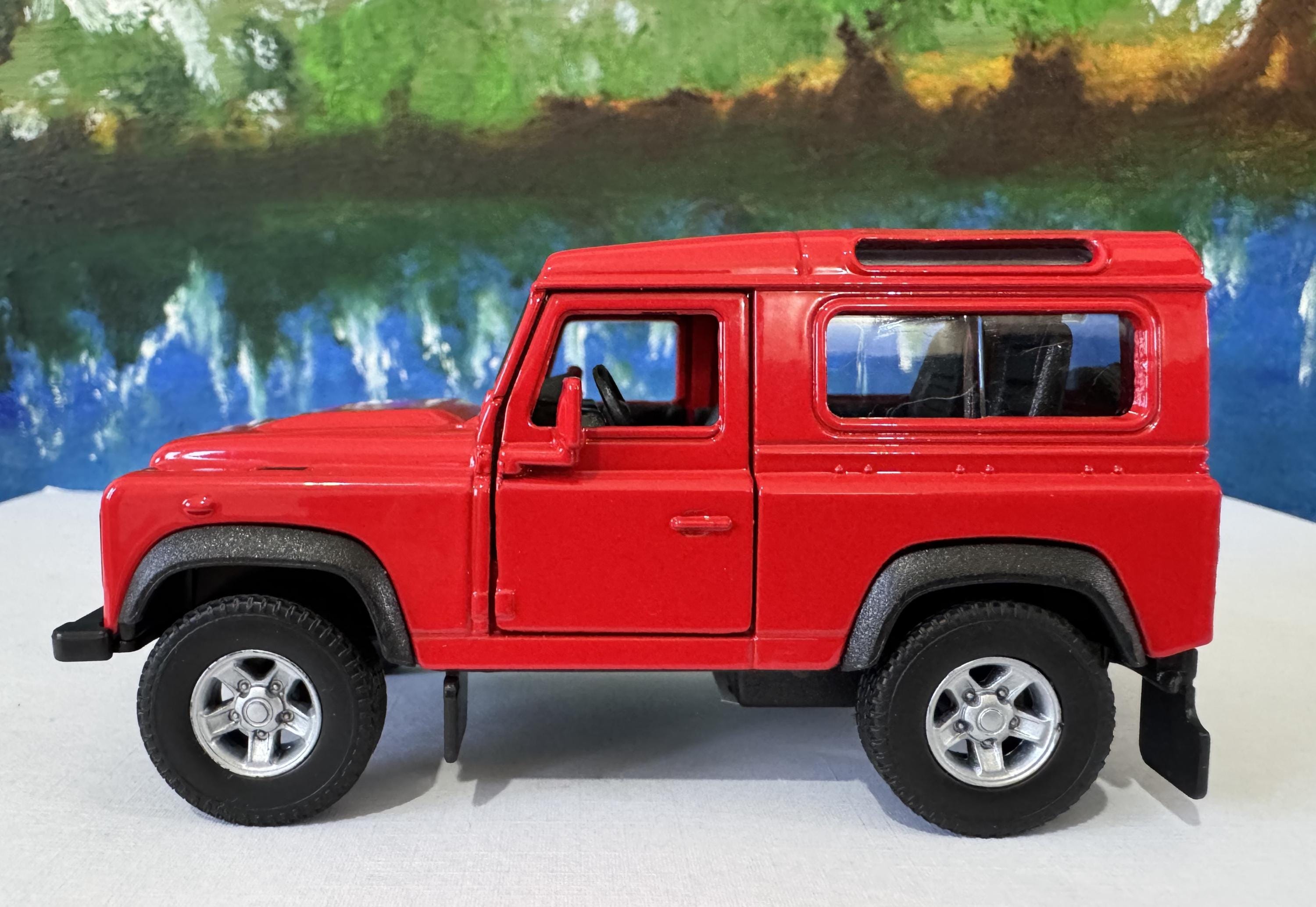Defender Custom Gift PERSONALIZED TOY Name Plate - Land Rover Defender 1:36 Toy Car Model ...