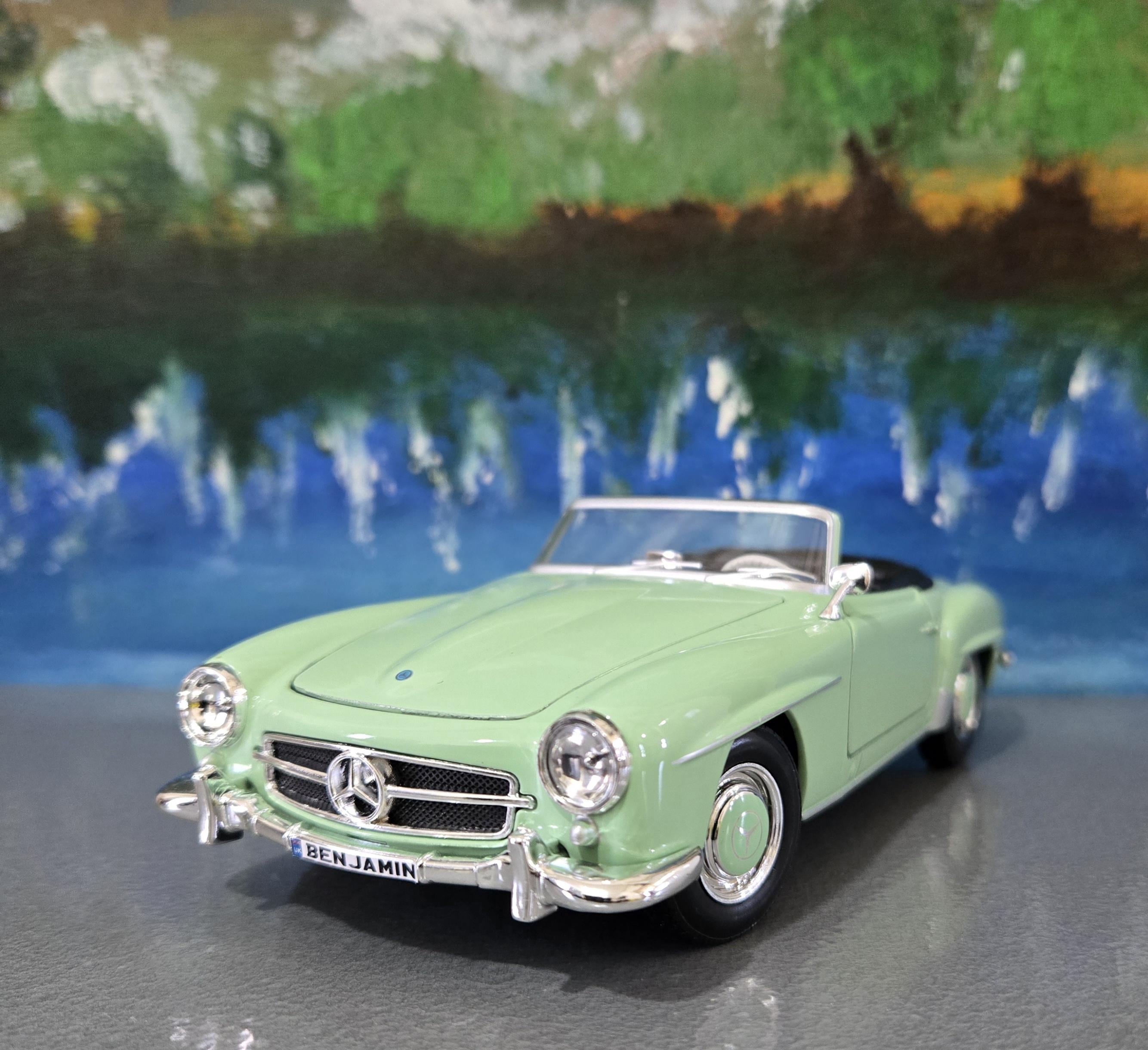 Mercedes-benz 190 SL 1955 Diecast Model Car – Light Blue Welly