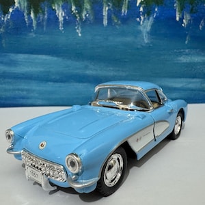 Chevrolet Corvette 1957, moeder vader opa oma oom tante neef broer speciale dag cadeau huwelijkscadeau, jaren 1950 modelauto