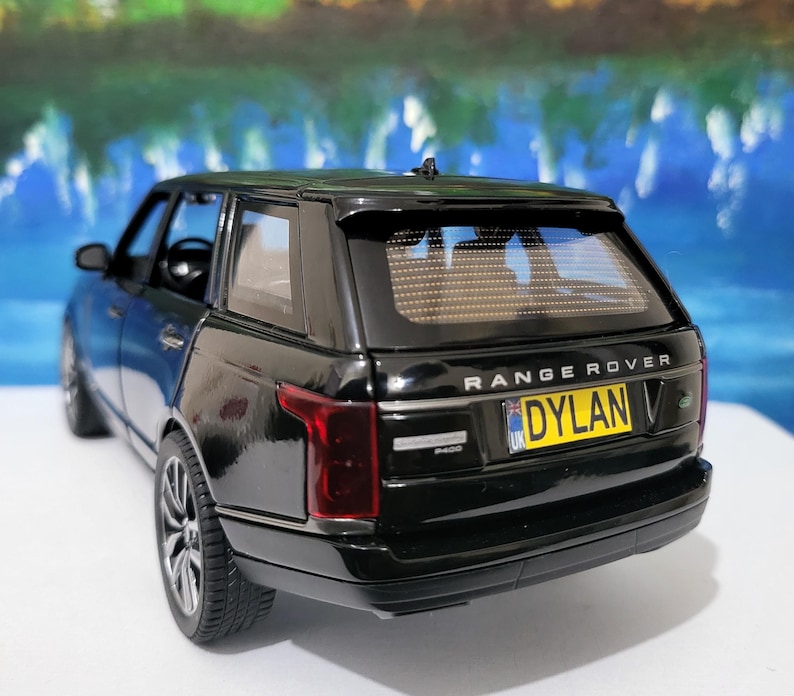 Range Rover Dad Range Rover 50th Anniversary 1:24 Black SUV Model Car – Personalized ...