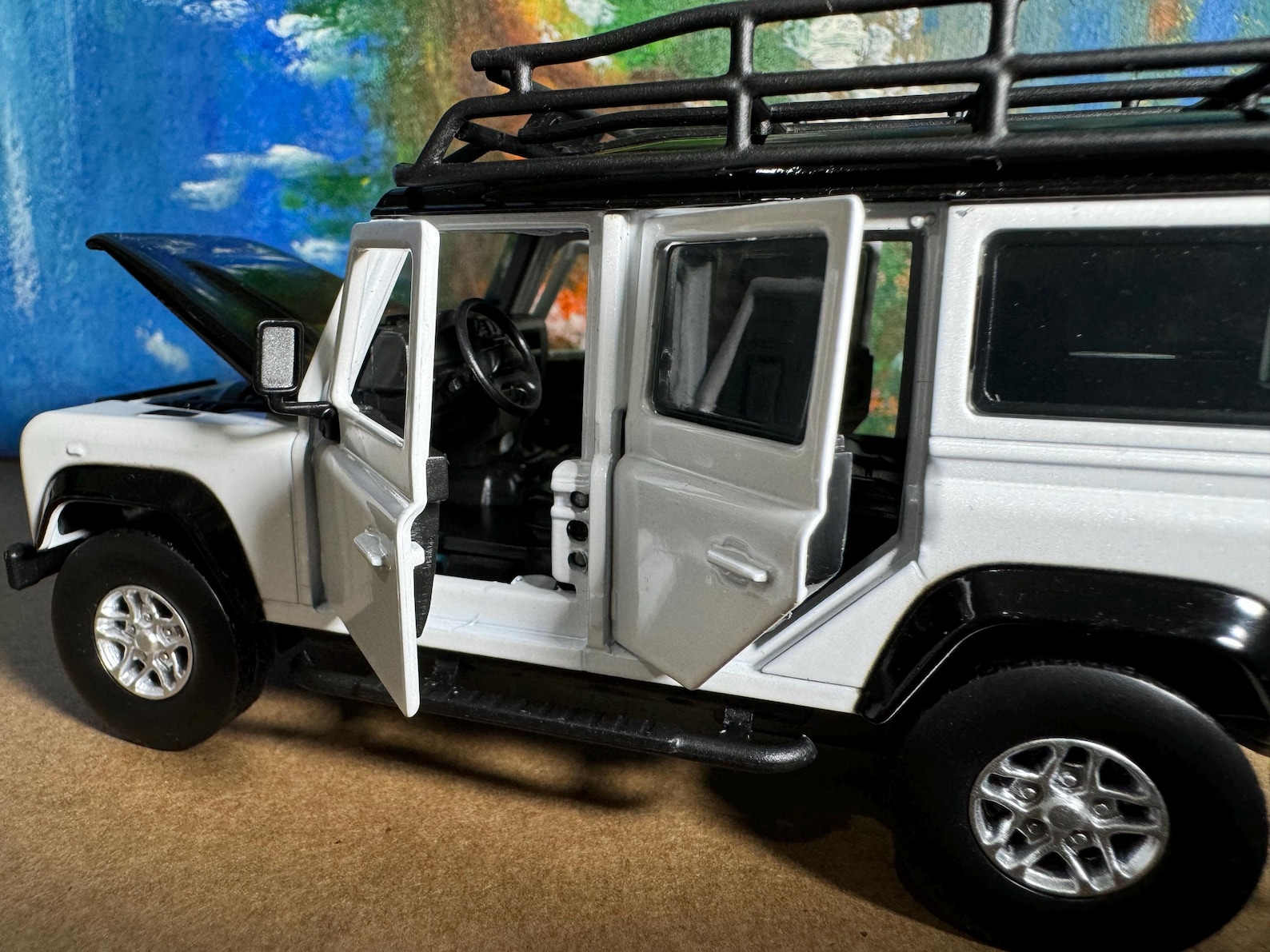 Land Rover Defender Diecast Model Car With Personalised Plates | 1:32 ...