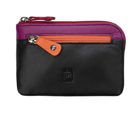 Portamonete in morbida pelle – Portafoglio piccolo con chiusura a