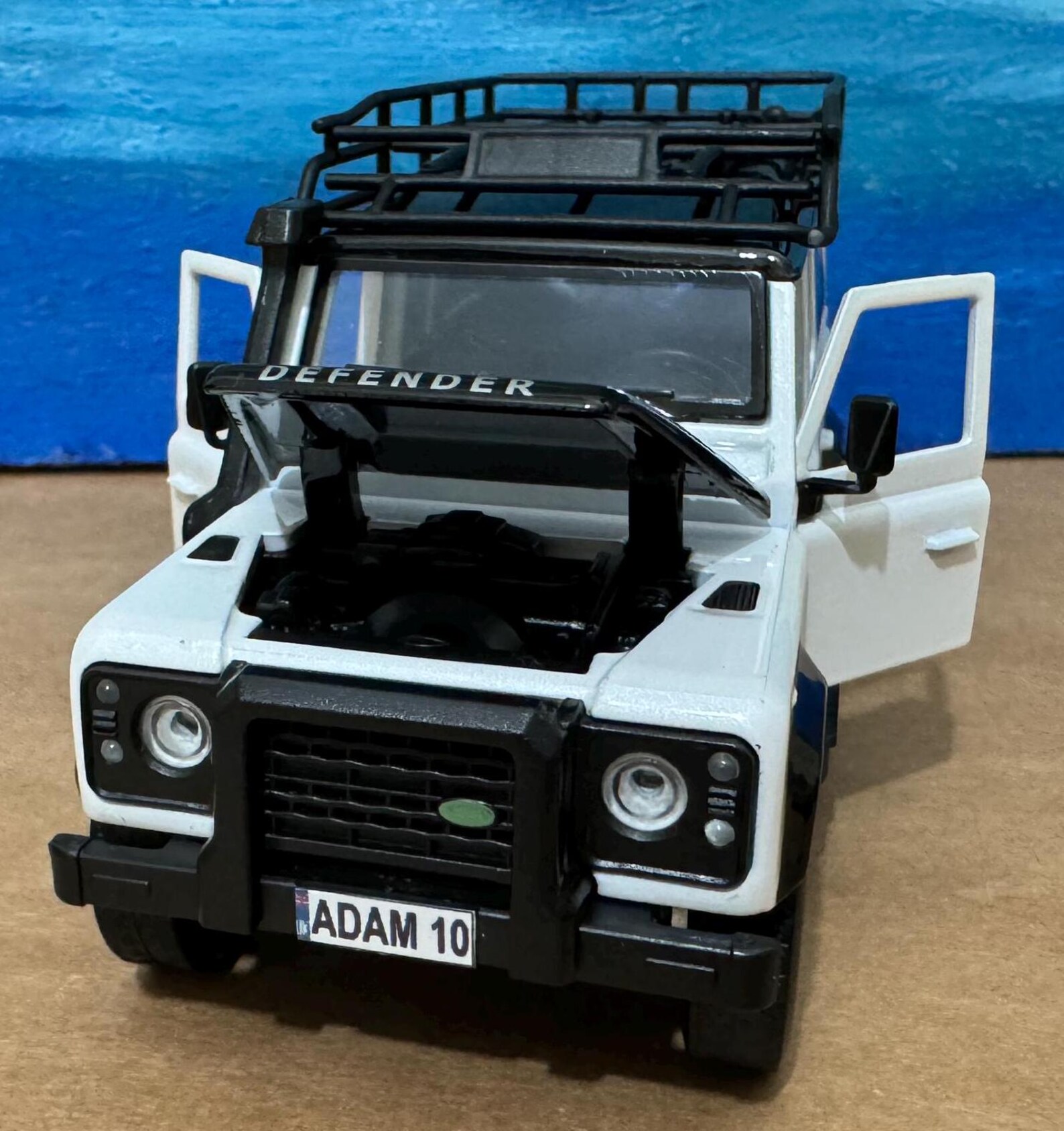Land Rover Defender Diecast Model Car With Personalised Plates | 1:32 ...