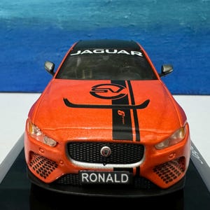 Jaguar XE SV Project 8 1:43 Diecast Model Car – Personalised Number Plate – Display Case – Birthday Gift