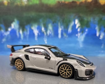 Zabawkowy model Porsche 911 GT2 RS z imieniem, prezent dla chłopca, dziewczyny, męża, żony, wujka, kuzyna, siostrzeńca, brata, brata, na ślub, w pudełku