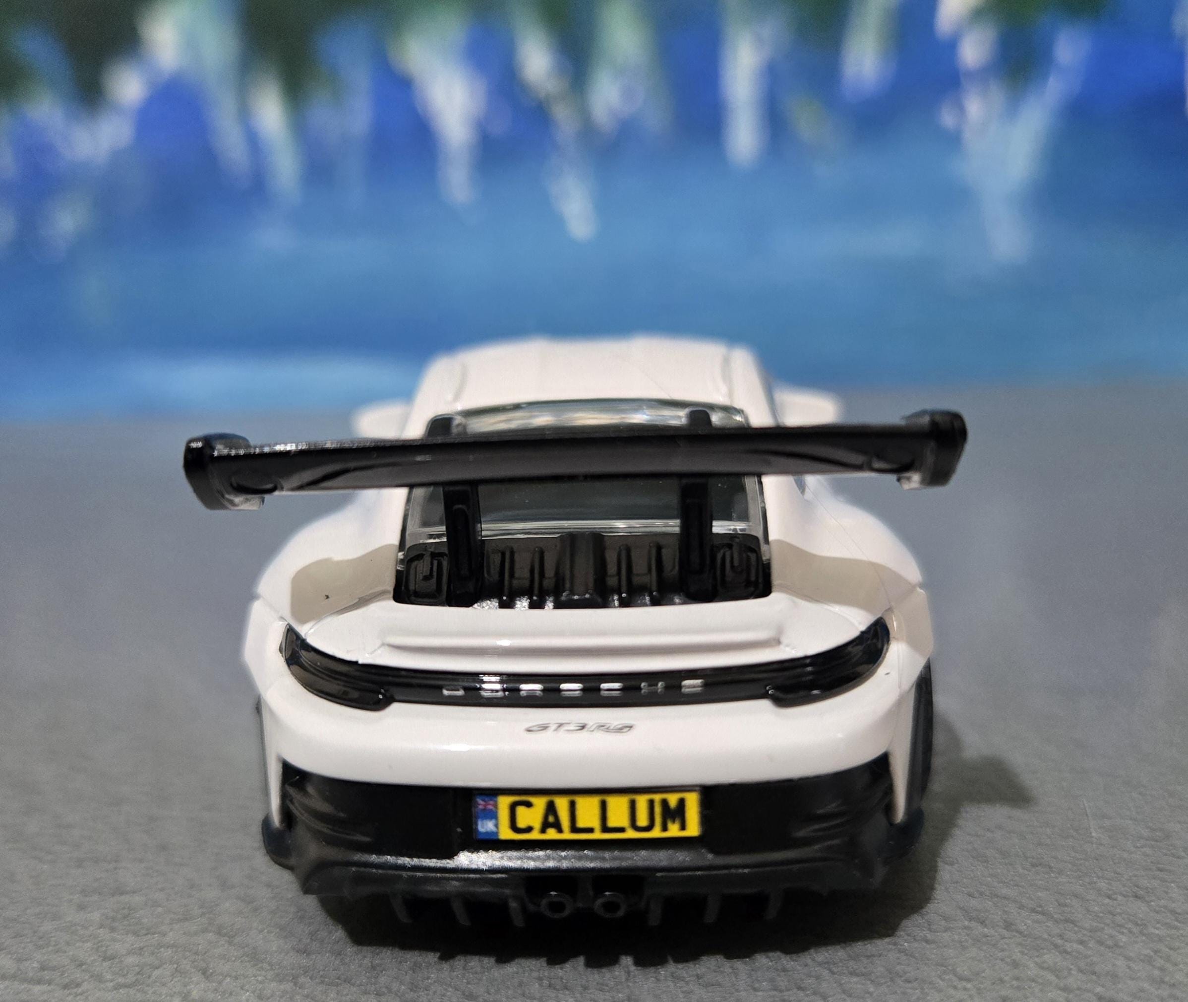 Custom Name White Porsche 911 GT3 RS Model - Licensed- Unique Gift Custom Name White Porsche 911 GT3 RS Model - Licensed- Unique Gift